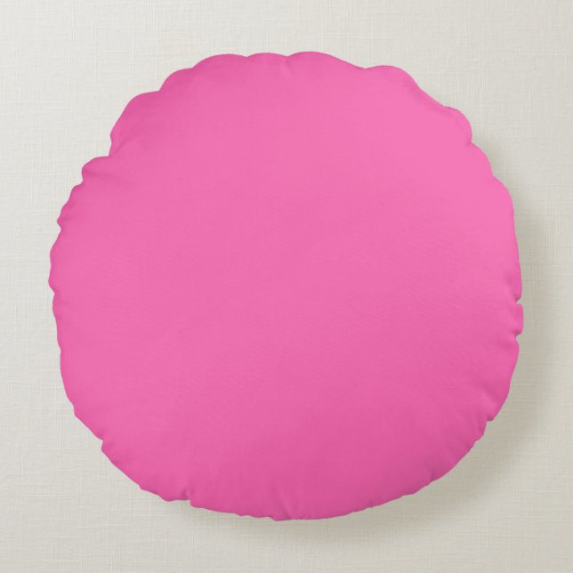 Hot Pink Round Pillow (Front)