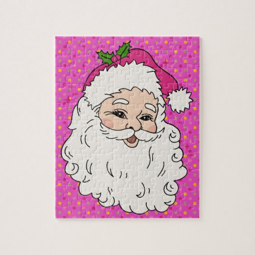 Hot Pink Santa Puzzle