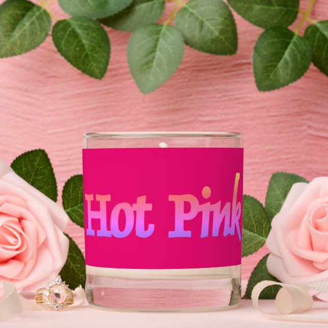 Hot Pink scented candle (Wedding)