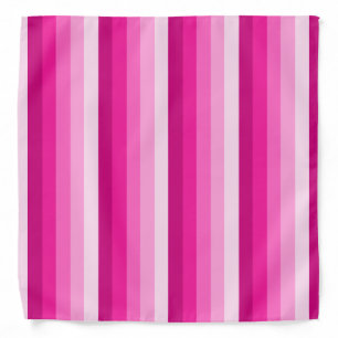 Hot pink shadow stripes bandana