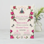Hot Pink Simplicity invitation, Charro Western (Standing Front)