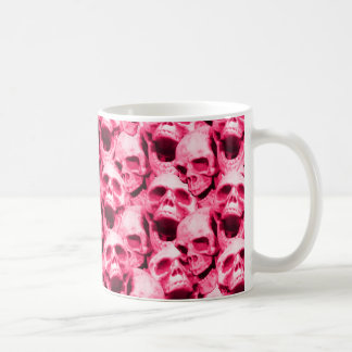 Hot Pink Skulls Coffee Mug