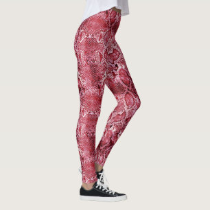 Hot Pink Snake print Leggings