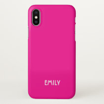 Bubble Gum Pink Solid Color Background Iphone Case Zazzle Com