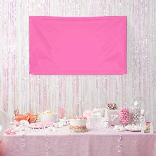 Hot Pink Solid Color Banner