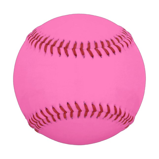 Hot Pink Solid Color Baseball (Front)