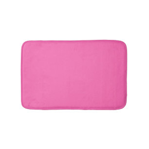 Hot Pink Solid Color Bath Mat