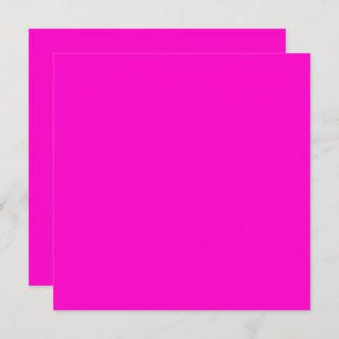 Hot Pink Solid Color Card