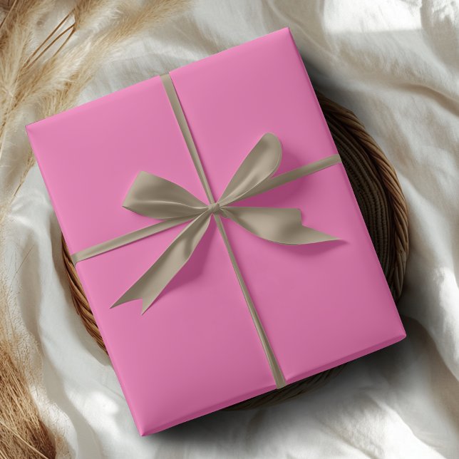 Hot Pink Solid Color | Classic | Elegant Wrapping Paper (Creator Uploaded)