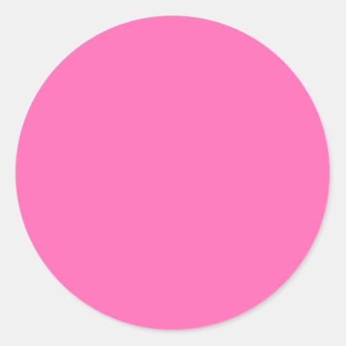 Hot Pink Solid Color Classic Round Sticker
