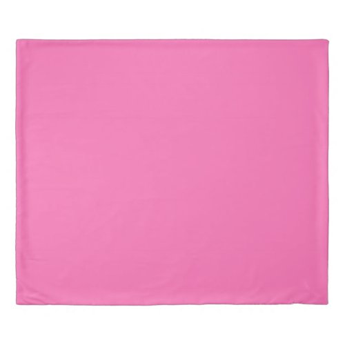 Hot Pink Solid Color Duvet Cover