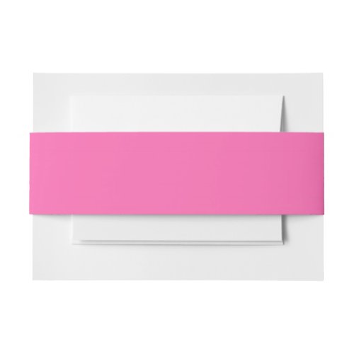 Hot Pink Solid Color Invitation Belly Band