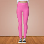 Hot Pink Solid Color  Leggings<br><div class="desc">Hot Pink Solid Color</div>