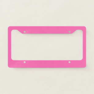 Hot Pink Solid Color License Plate Frame