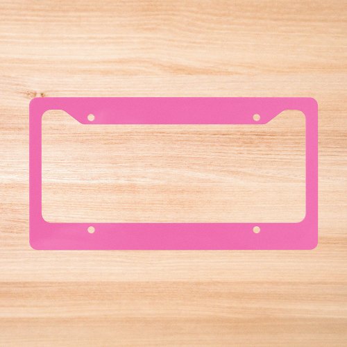 Hot Pink Solid Color License Plate Frame