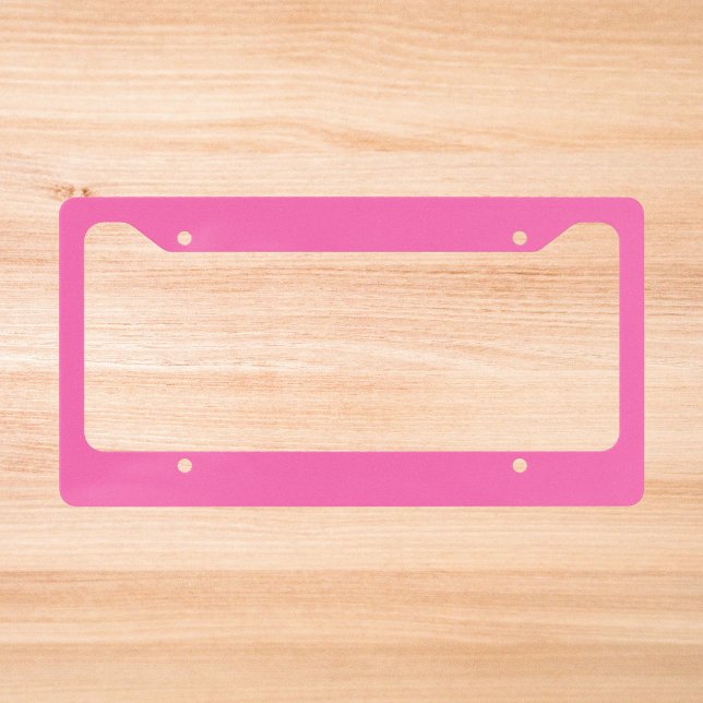 Hot Pink Solid Color License Plate Frame (Creator Uploaded)