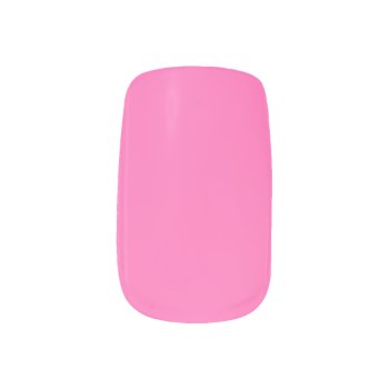 Hot Pink Solid Color Minx Nails Minx Nail Art by BOLO_DESIGNS at Zazzle