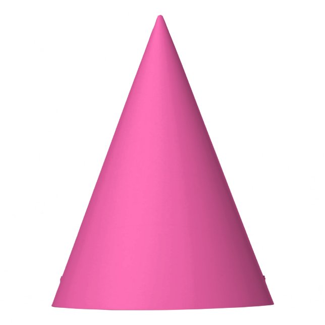 Hot Pink Solid Color Party Hat (Front)