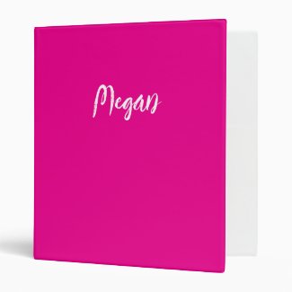 Hot Pink  solid color -personalized 