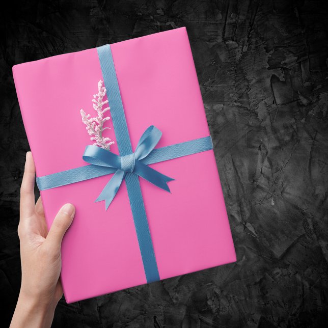 Hot Pink Solid Color Wrapping Paper (Creator Uploaded)