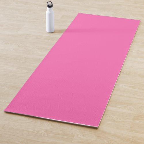 Hot Pink Solid Color Yoga Mat