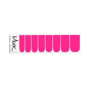 Hot Pink Solid Minx Nail Art