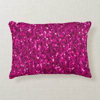 Hot pink sparkles faux glitter