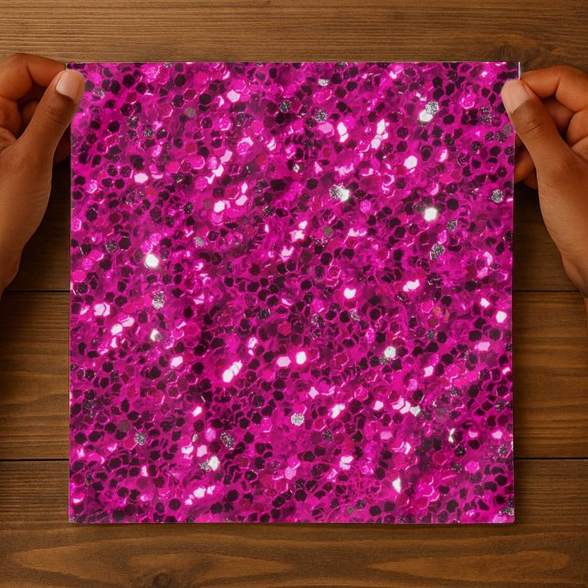 Hot pink sparkles faux glitter bandana (Creator Uploaded)