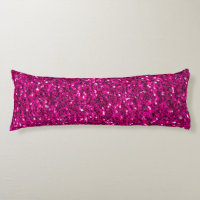 Hot pink sparkles faux glitter