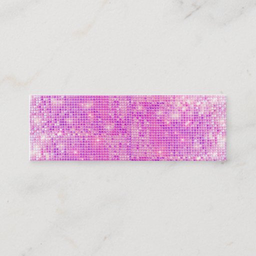 Customizable Hot Pink Sparkly Sequins Business Card