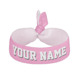 Hot Pink Sporty Team Jersey Hair Tie