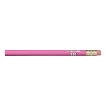 Hot Pink Sporty Team Jersey Pencil by FantabulousSports at Zazzle