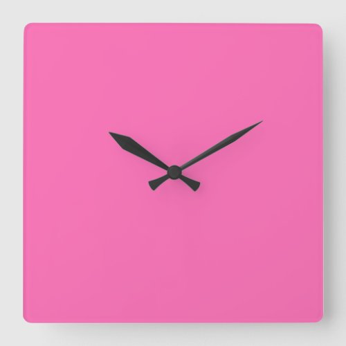 Hot Pink Square Wall Clock