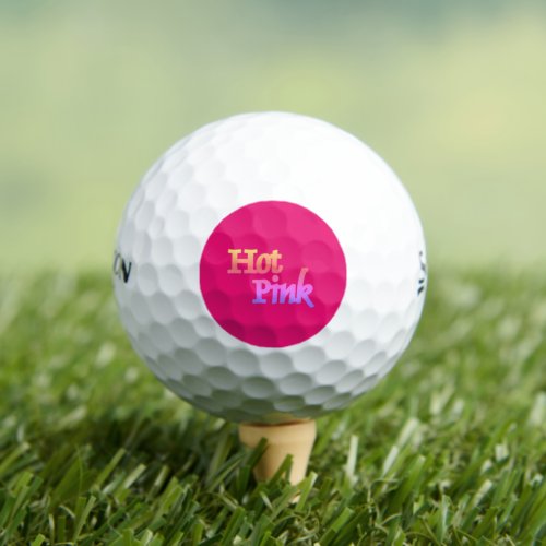 Hot Pink Srixon Soft Feel golf balls 12 pk