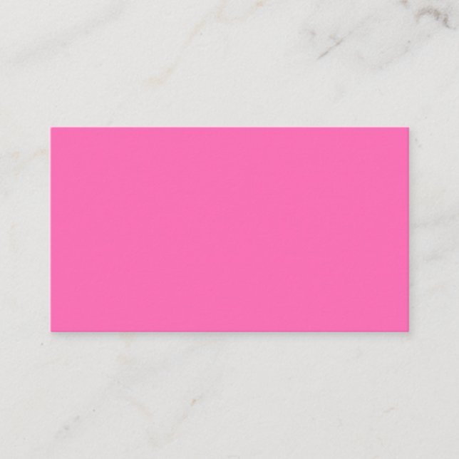 Hot Pink Standard Business Card (Front)