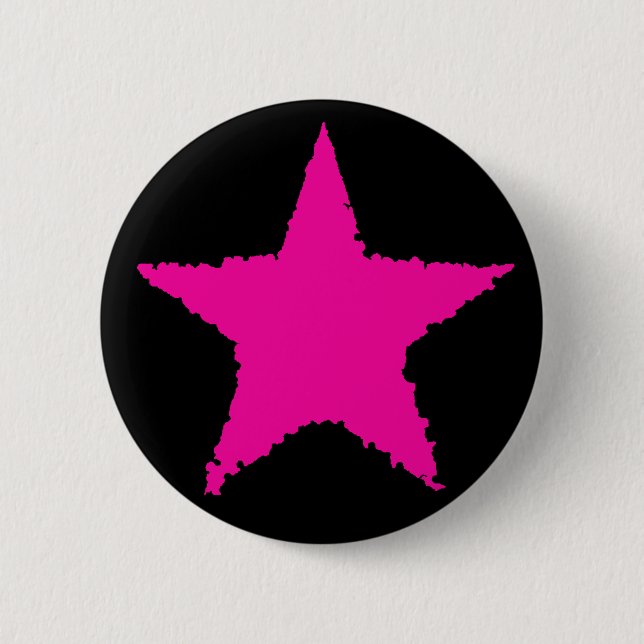 Hot pink star button (Front)