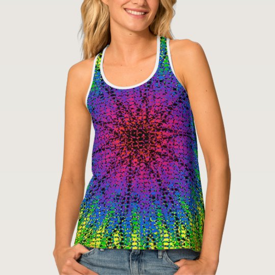 modern american designer starburst tank dress