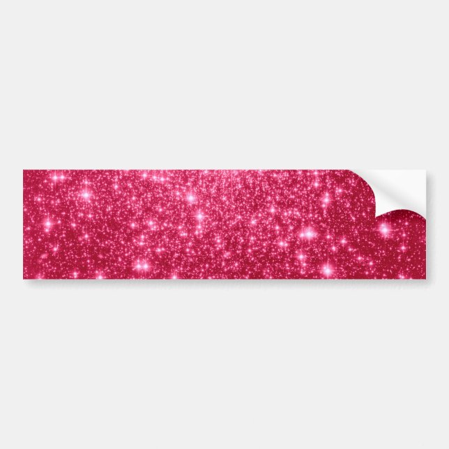 Hot Pink Stars Bumper Sticker (Front)