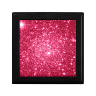 Hot Pink Stars Keepsake Box