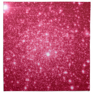 Hot Pink Stars Napkin