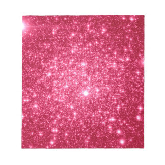 Hot Pink Stars Notepad