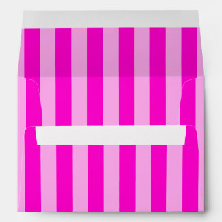 Hot Pink Stripes Envelope