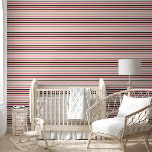 Hot Pink Stripes Wallpaper