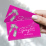 Hot Pink Sunless Tanning Mobile Spray Tan Business Card