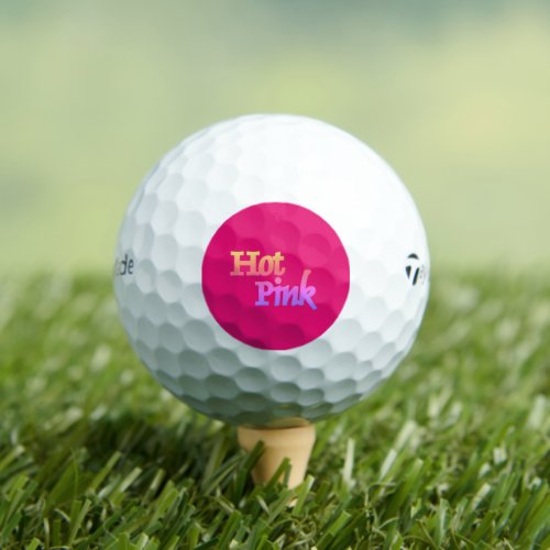 Hot Pink Taylor Made TP5 golf balls 12 pk