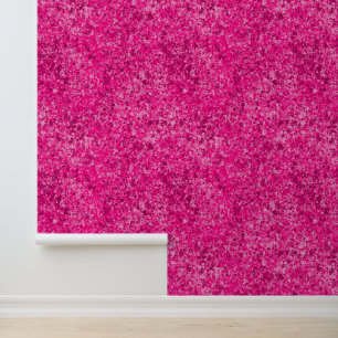 Hot Pink Texture Granite Sparkle Pattern Girls Wallpaper