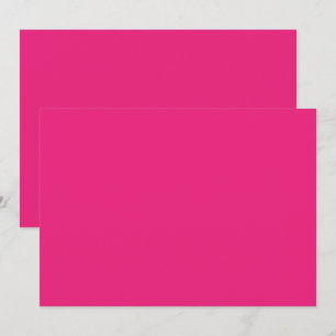 Hot Pink Thank You Card   Bold Minimal Style
