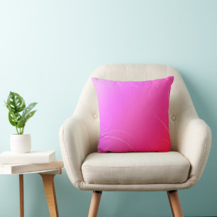 Hot Pink Throw Pillow
