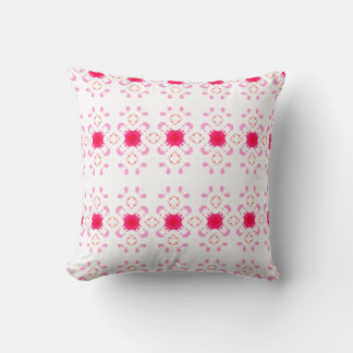 Hot Pink Tie Dye Cherished Hearts Accent Pillow