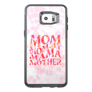 Hot Pink Tie-Dye Mama: Groovy Style Custom OtterBox Samsung Galaxy S6 Edge Plus Case